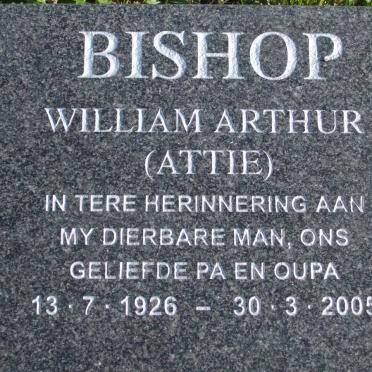 BISHOP William Arthur 1926-2005