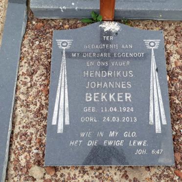 BEKKER Hendrikus Johannes 1924-2013