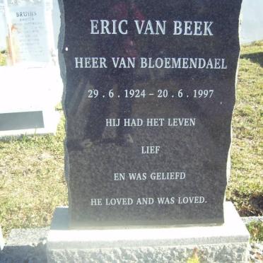 BEEK Eric, van 1924-1997