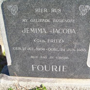 FOURIE Jemima Jacoba nee FRITZ 1886-1955