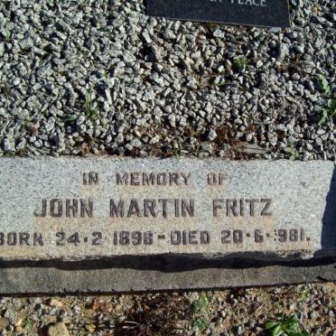 FRITZ John Martin 1898-1981