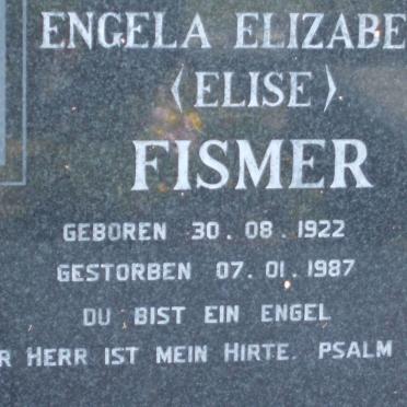 FISMER Engela Elizabeth 1922-1987
