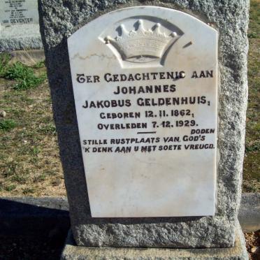 GELDENHUIS Johannes Jakobus 1862-1929