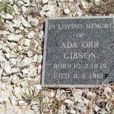 GIBSON Ada Orr 1875-1968