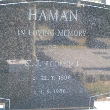 HAMAN C.J. 1896-1986