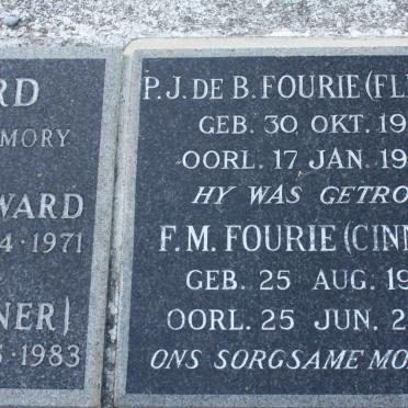 FOURIE P.J. De B. 1911-1972 &amp; F.M. 1913-2003