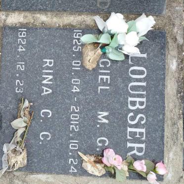 LOUBSER Giel M.G. 1925-2012 &amp; Rina C.C. 1924-