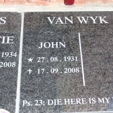 WYK John, van 1931-2008