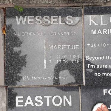 WESSELS Marietjie 1936-2016