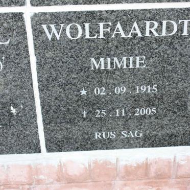 WOLFAARDT Mimie 1915-2005