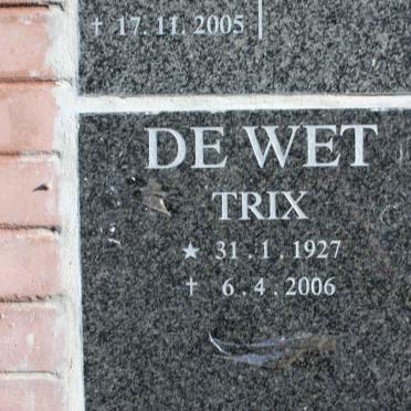 WET Trix, de 1927-2006