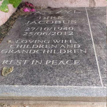 ZYL Dirk Jacobus, van 1940-2012
