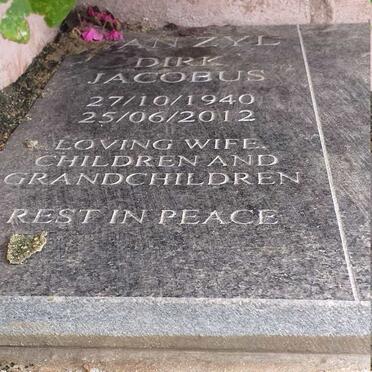 ZYL Dirk Jacobus, van 1940-2012