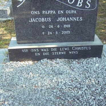 JACOBS Jacobus Johannes 1918-2003 &amp; Catharina Margaretha 1918-1993_2