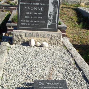 LOUBSER Yvonne 1937-1954::  DE VILLERS Marina Johanna 1942-1994