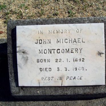 MONTGOMERY John Michael 1892-1968