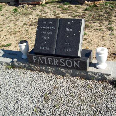 PATERSON William Charles 1895-1967 &amp; Maria Francina 1907-1993