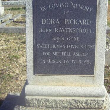 PICKARD Dora nee RAVENSCROFT -1959