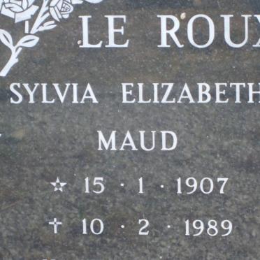 ROUX Sylvia Elizabeth Maud, le 1907-1989