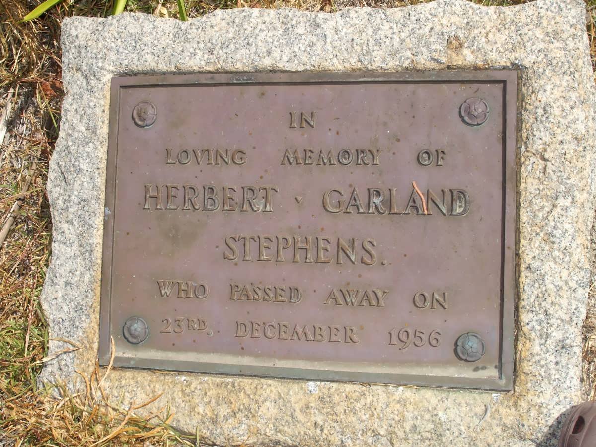 STEPHENS Herbert Garland -1956