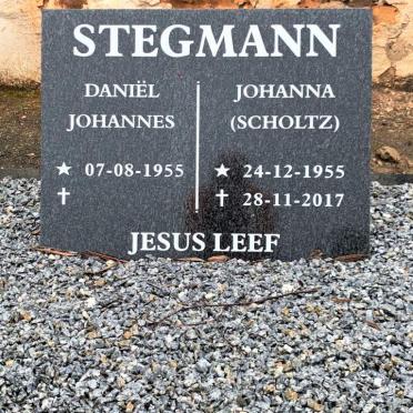 STEGMANN Daniel Johannes 1955- &amp; Johanna SCHOLTZ 1955-2017