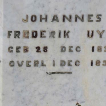 UYS Johannes Frederik 1837-1896 