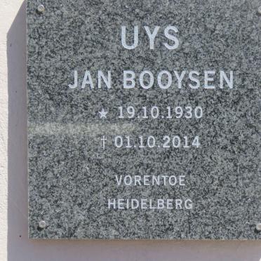 UYS Jan Booysen 1930-2014