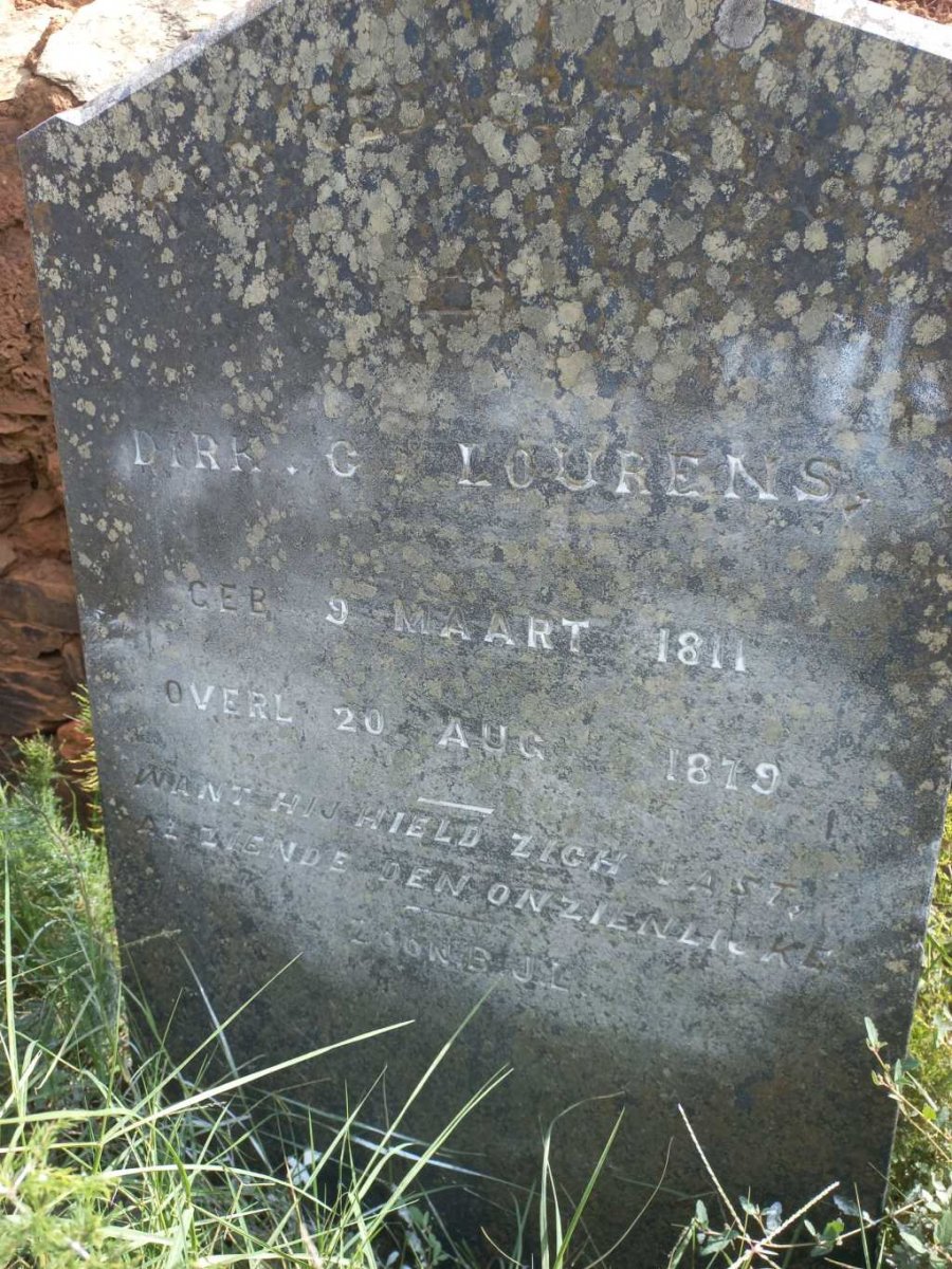 LOURENS Dirk C. 1811-1879
