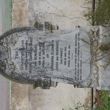 RENSBURG Michal Cornelis, Janse van 1831-1914 &amp; Catharina Elizabeth SWART 1833-1911 