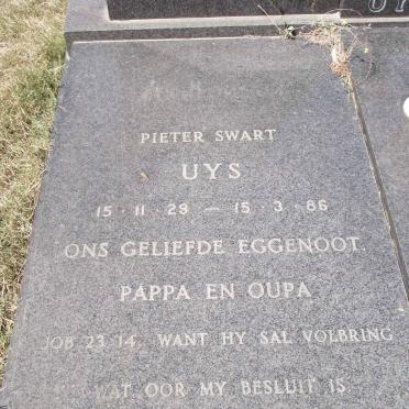 UYS Pieter Swart 1929-1986 