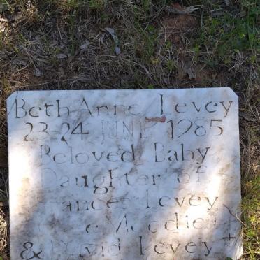LEVEY Beth-Anne 1985-1985