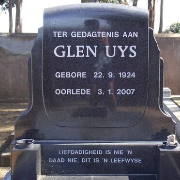 UYS Glen 1924-2007