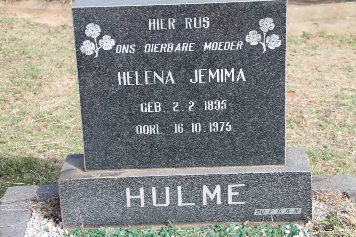 HULME Helena Jemima 1895-1975