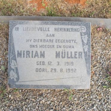 MÜLLER Miriam 1919-1992