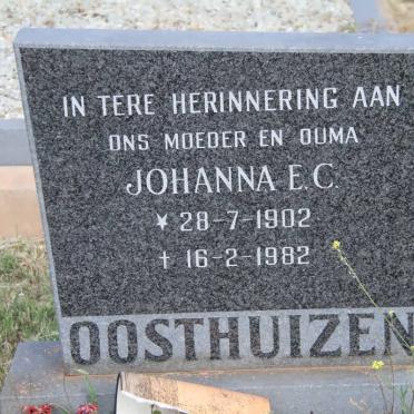 OOSTHUIZEN Johanna E.C. 1902-1982