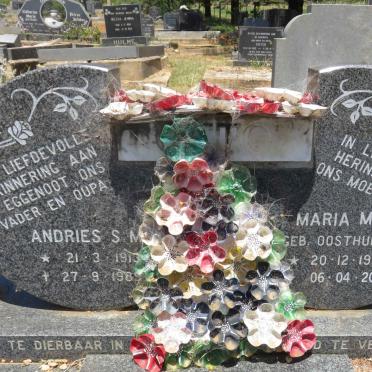 OTTO Andries S.M. 1913-1989 &amp; Maria M.C. OOSTHUIZEN 1920-2012