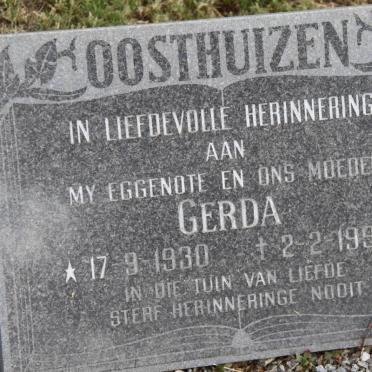 OOSTHUIZEN Gerda 1930-1996