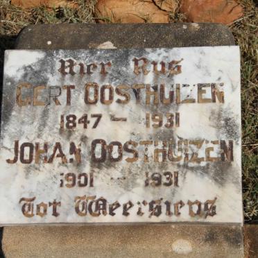 OOSTHUIZEN Gert 1847-1931 :: OOSTHUIZEN Johan 1901-1931