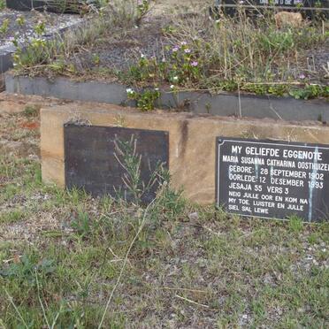 OOSTHUIZEN Maria Susanna Catharina 1902-1993