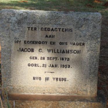 WILLIAMSON Jacob C. 1873-1953