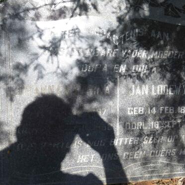 ? Jan Lodewyk 1884-1963 &amp; Johanna Katrina 1897-1958