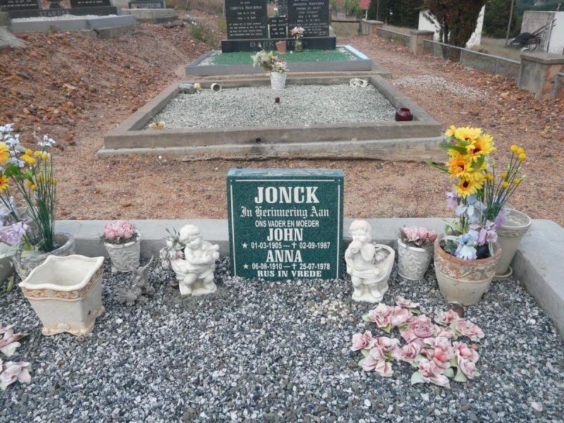 JONCK John 1905-1987 & Anna 1910-1978