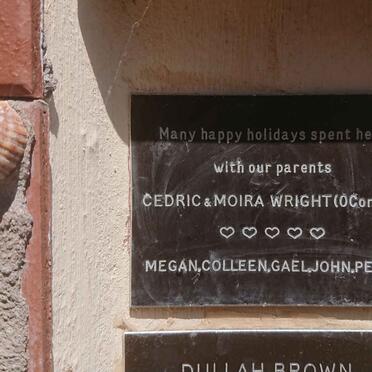 WRIGHT Cedric &amp; Moira O'CONNOR