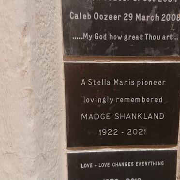 SHANKLAND Madge 1922-2021