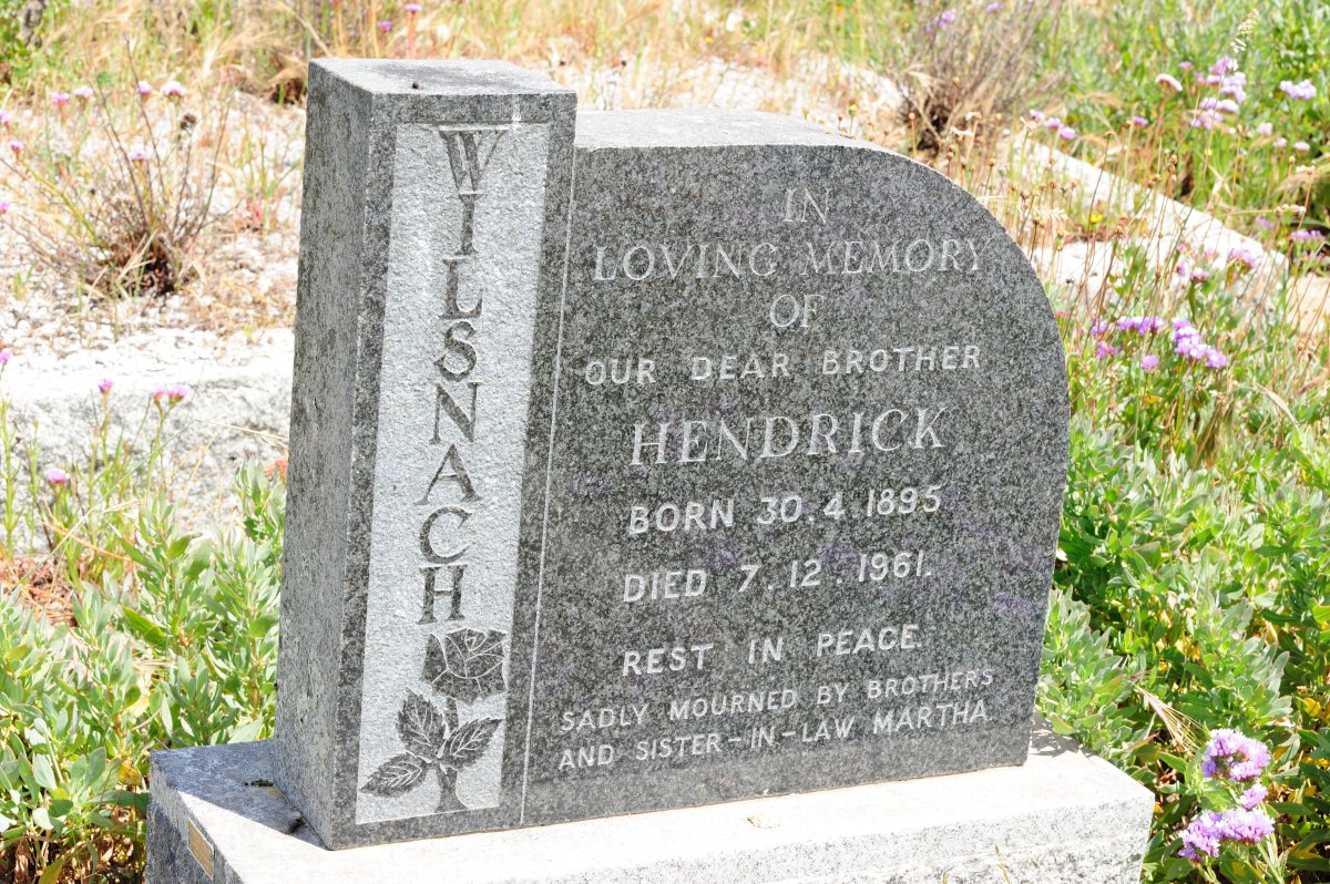 WILSNACH Hendrick 1895-1961