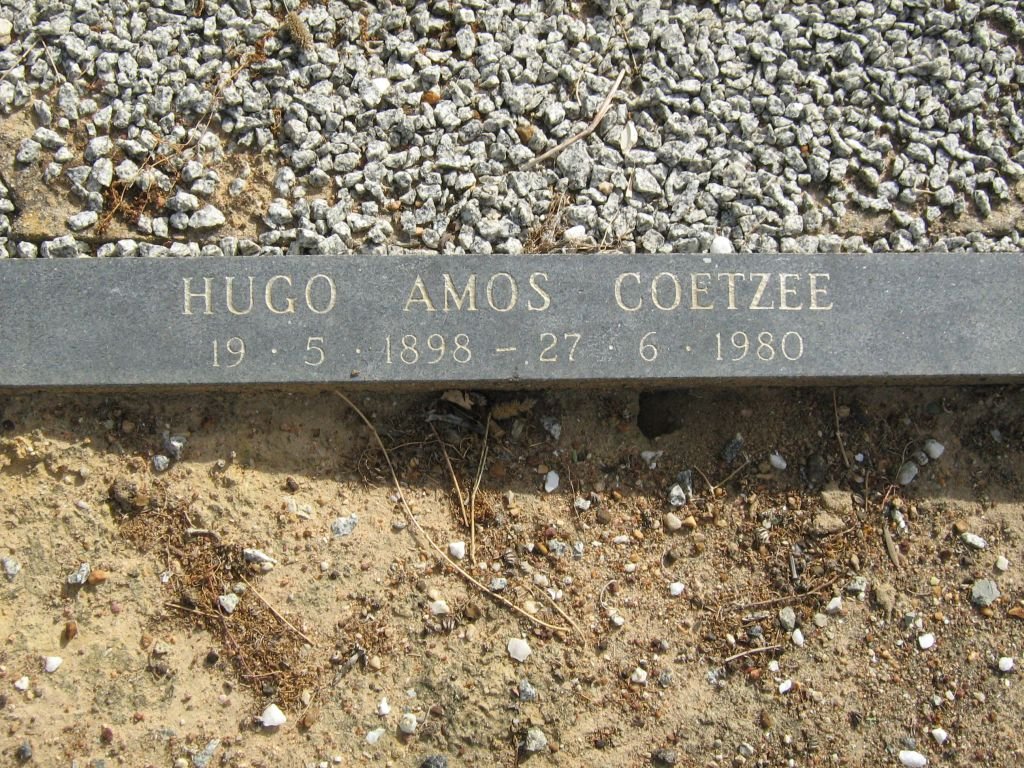 COETZEE Hugo Amos 1898-1980