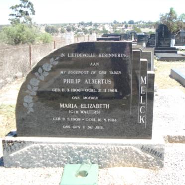 MELCK Philip Albertus 1906-1968 &amp; Maria Elizabeth WALTERS 1909-1984