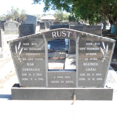 RUST Izak Cornelius 1901-1981 &amp; Beatrice 1901-1989