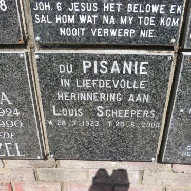 PISANIE Louis Scheepers, du 1923-2003
