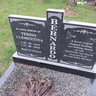 BERNARDO Terisa Clementina 1941-2018
